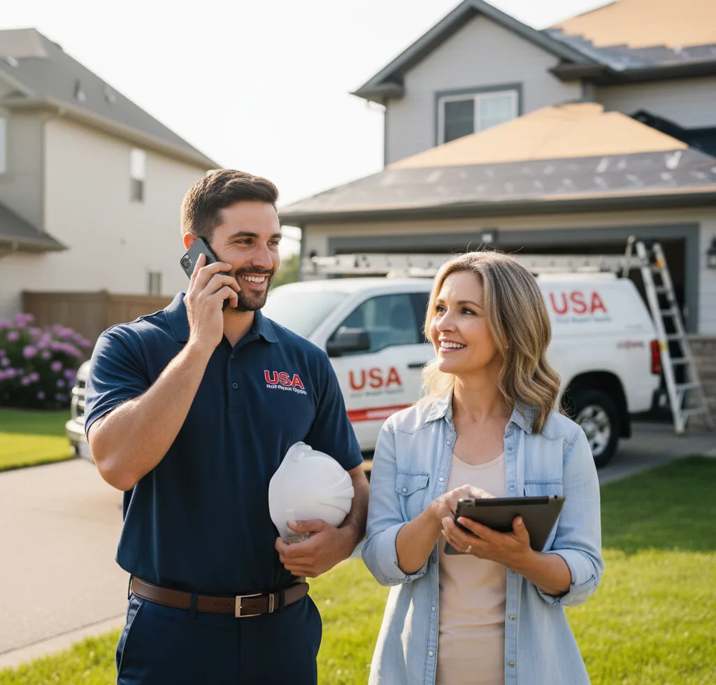 USA Roof Repair Experts customer support in Lima